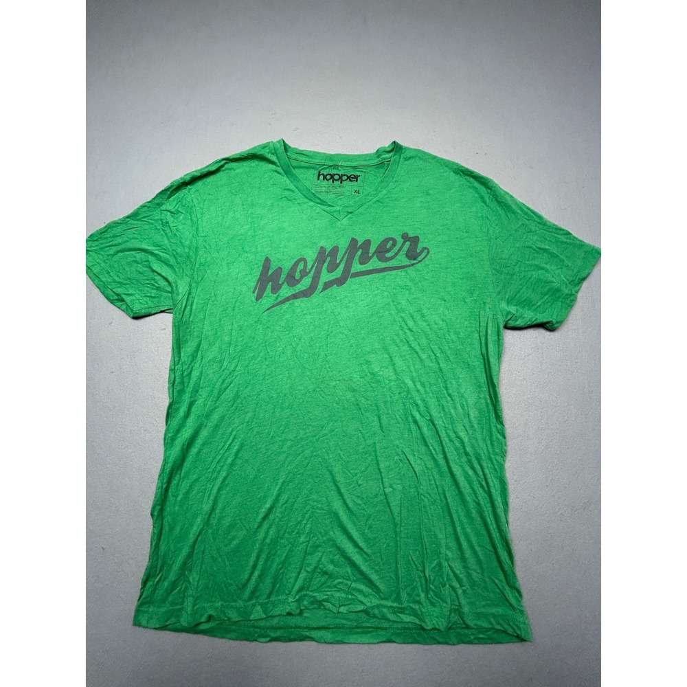 Hopper T-Shirt Polyester Cotton Rayon Green Graphic XL Mens